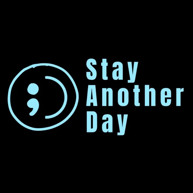 SAD Stay Another Day Mental Health Awareness Car Decal Permanent Sticker for Vehicle Windows