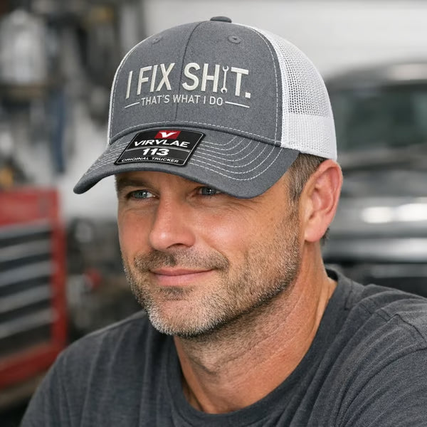 🔥LAST DAY 57% OFF-🛠️ I Fix Shit Trucker Hat – Funny Mechanic & Fixer Cap