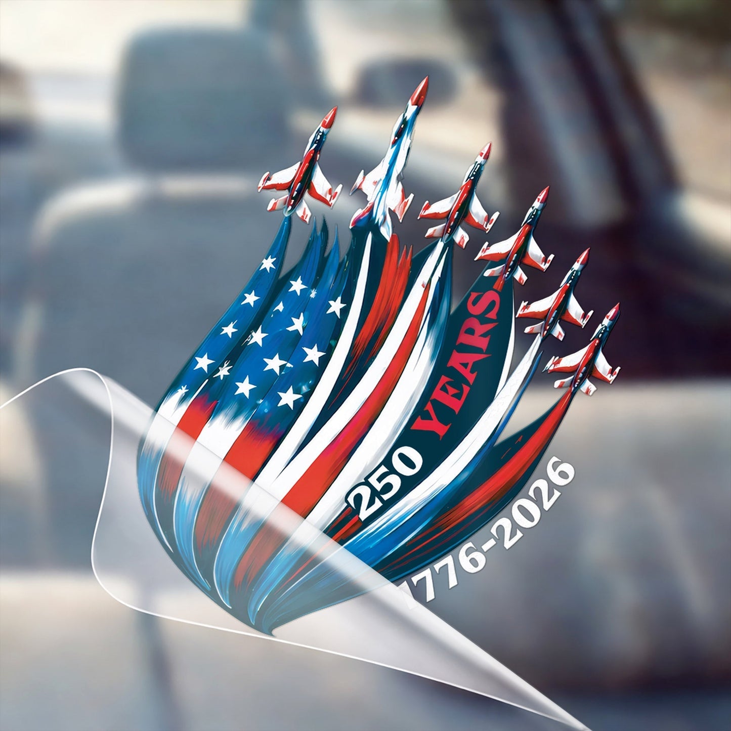 🔥 LIMITED TIME OFFER – America 250th Anniversary Decal 1776-2026 Patriotic USA Flag Car Window Sticker