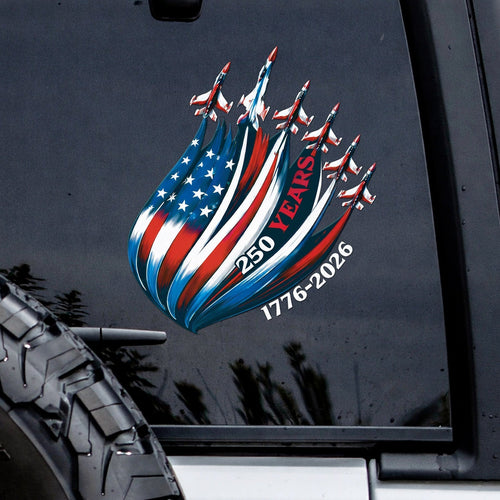 🔥 LIMITED TIME OFFER – America 250th Anniversary Decal 1776-2026 Patriotic USA Flag Car Window Sticker
