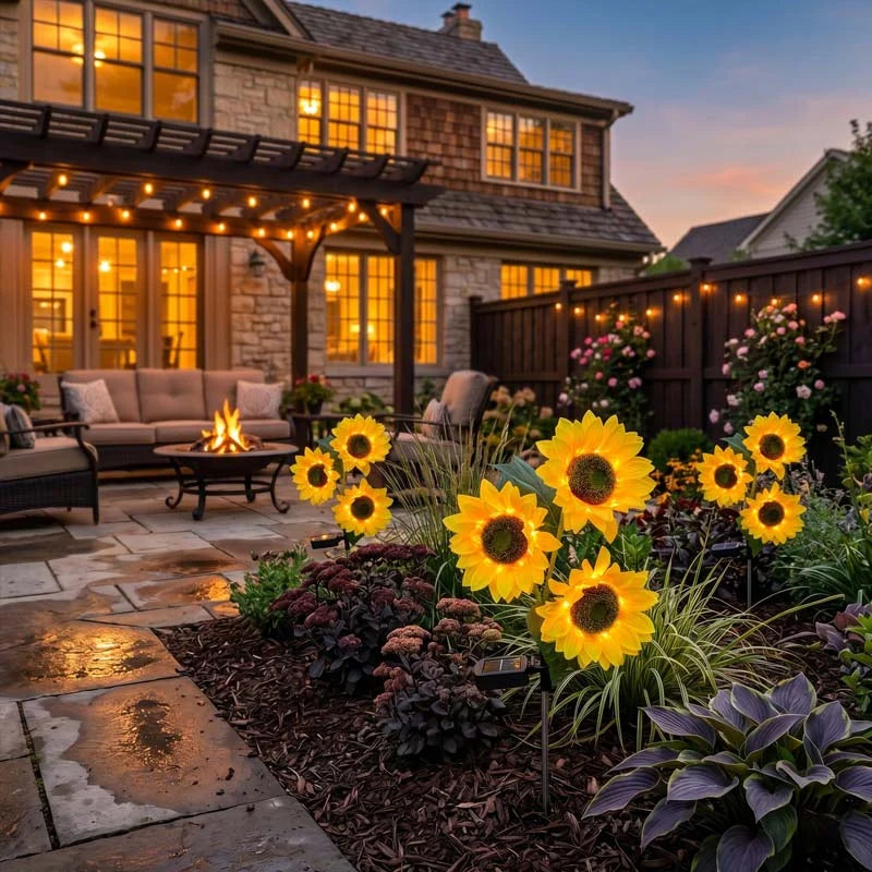🌻Mother's Day Sale 49% OFF- 🌞2026 Upgraded Solar Sunflowers | Realistic Nighttime Glow