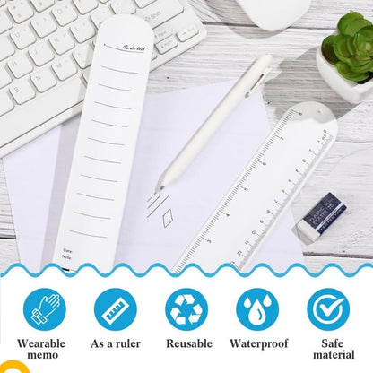 6pcs Silicone Wrist Notepad Nurse Bracelet to Do List Slap