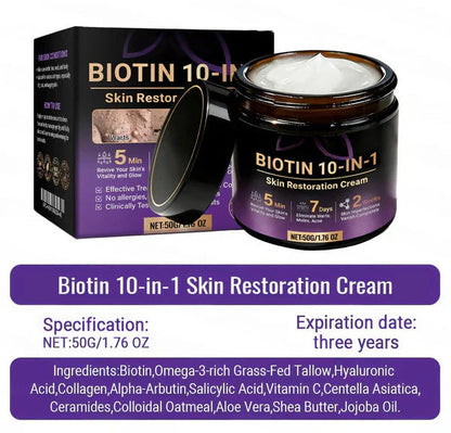 Made and Shipped from USA ✨Biotin 10-in-1 Skin Restoration Cream 🍀