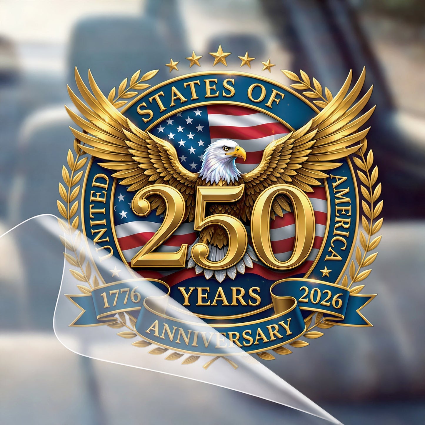 🔥 LIMITED TIME OFFER – America 250th Anniversary Decal 1776-2026 Patriotic USA Flag Car Window Sticker