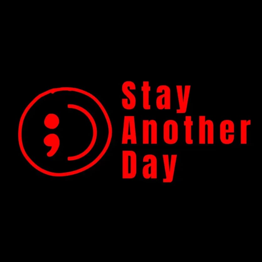 SAD Stay Another Day Mental Health Awareness Car Decal Permanent Sticker for Vehicle Windows