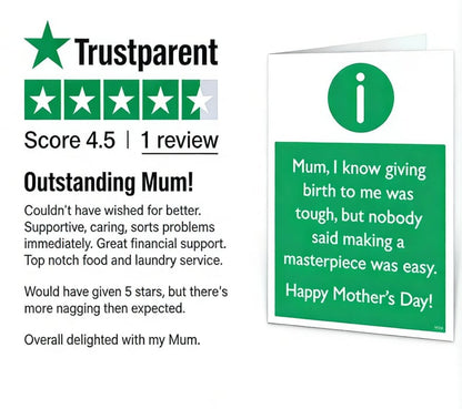 💕 😂 Funny Mother's Day Card 💌 - Outstanding Mum 🎁