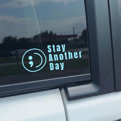 SAD Stay Another Day Mental Health Awareness Car Decal Permanent Sticker for Vehicle Windows