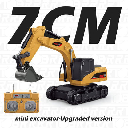 🚜 1:64 Premium Alloy Mini RC Construction Set – Forklift, Excavator & Dump Truck