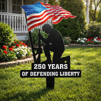 💥🔥 Limited time 57% OFF! First 50 pieces enjoy 57% off! 🔥💥 ✨🇺🇸🗽 15.7" Metal Garden Stake – 🎖️ 250 Years of Defending Liberty