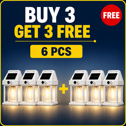 4 Pack Solar Outdoor Wall Lights with Motion Sensor