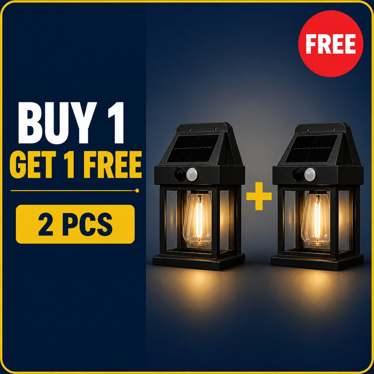 4 Pack Solar Outdoor Wall Lights with Motion Sensor