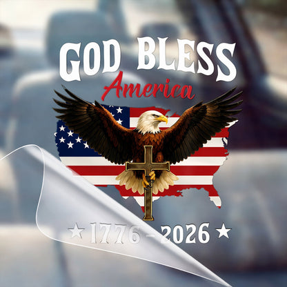 🔥 LIMITED TIME OFFER – America 250th Anniversary Decal 1776-2026 Patriotic USA Flag Car Window Sticker