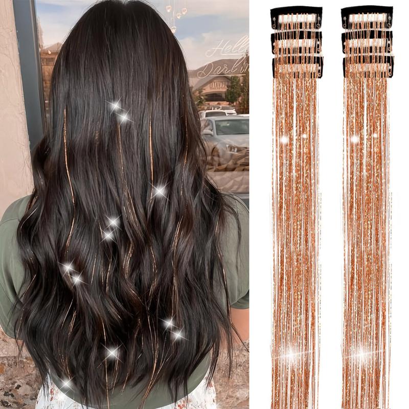 🔥 Holiday Sale 🎁 Clip in Hair Tinsel