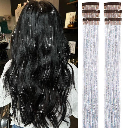 🔥 Holiday Sale 🎁 Clip in Hair Tinsel