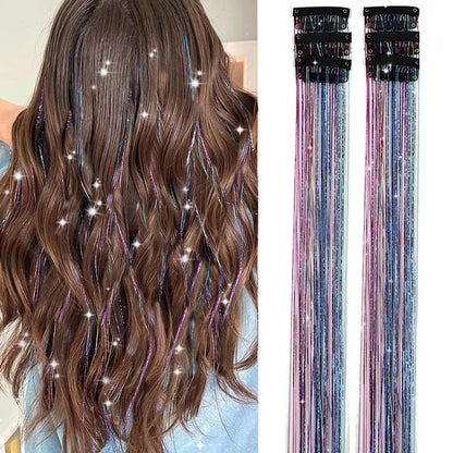 🔥 Holiday Sale 🎁 Clip in Hair Tinsel