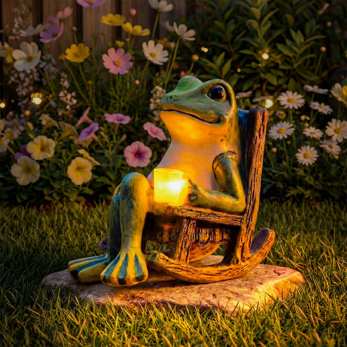 🔥Hot Sale 49% Off✨Solar Glowing Garden Frog🐸