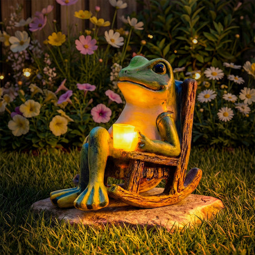 🔥Hot Sale 49% Off✨Solar Glowing Garden Frog🐸