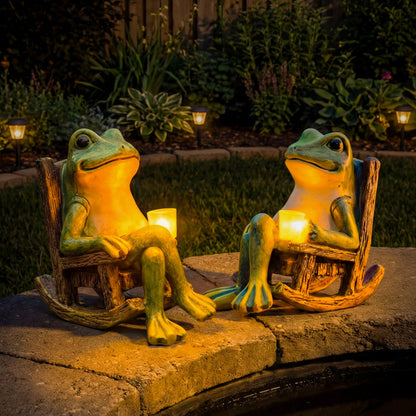 🔥Hot Sale 49% Off✨Solar Glowing Garden Frog🐸