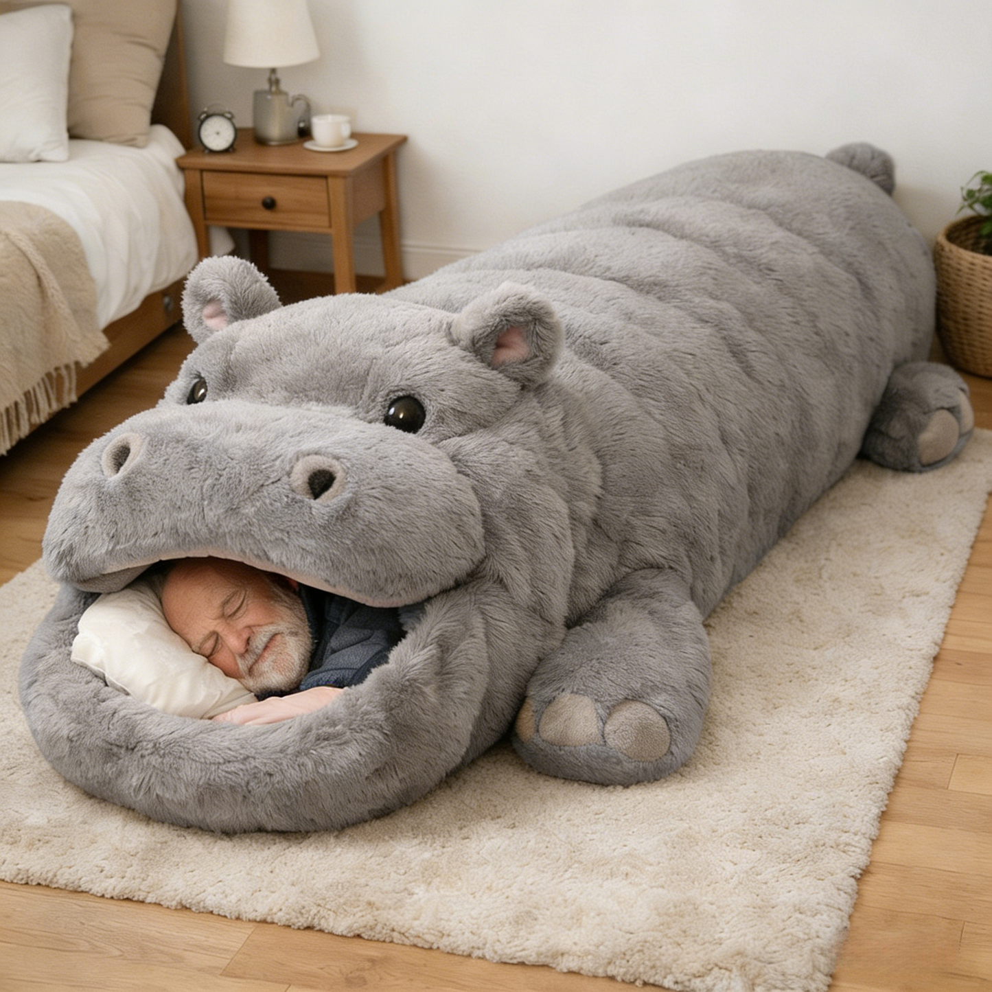 🔥Hot Sale 50% Off🌟 Fluffy Animal Sleeping Bag – Soft, Warm -Ready Cozy