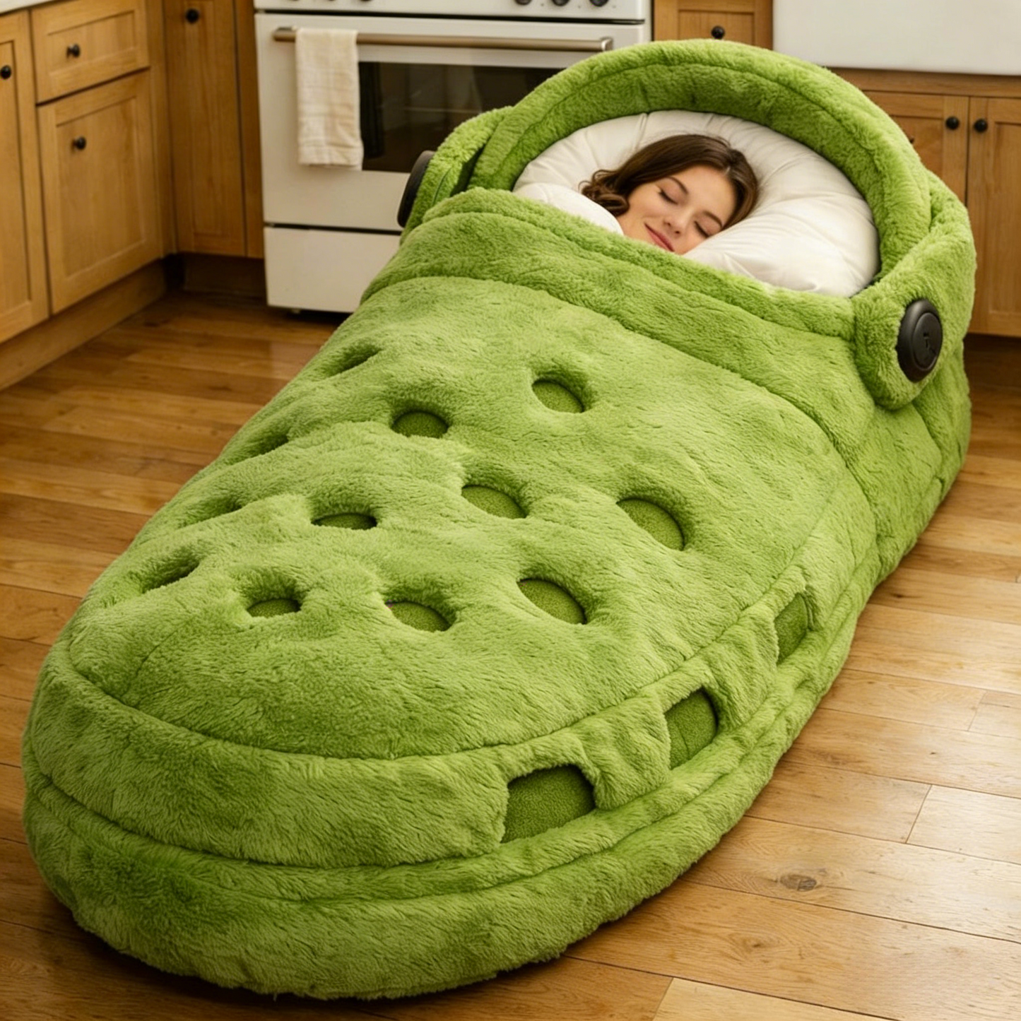 🔥Hot Sale 50% Off🌟 Fluffy Crocs Shoes Sleeping Bag – Soft, Warm & Hug-Ready Cozy