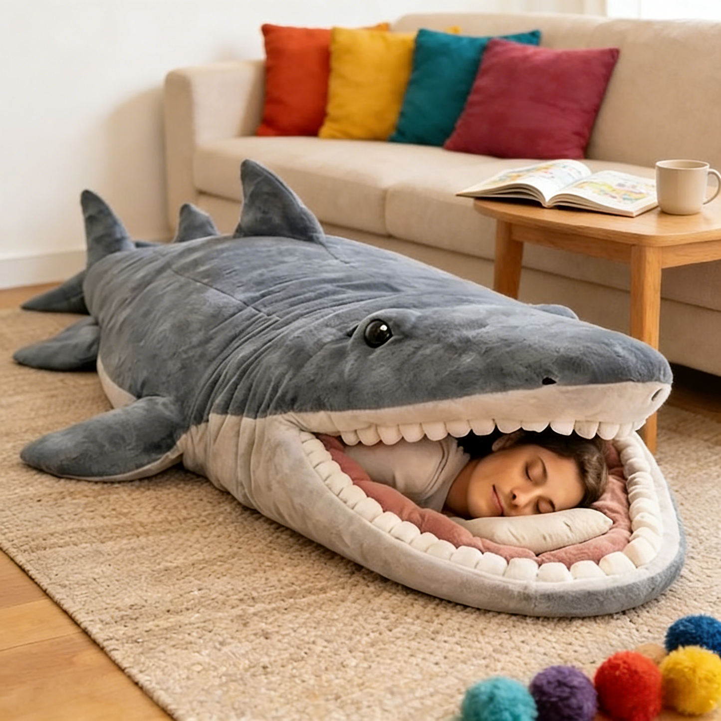 🔥Hot Sale 50% Off🌟 Fluffy Animal Sleeping Bag – Soft, Warm -Ready Cozy