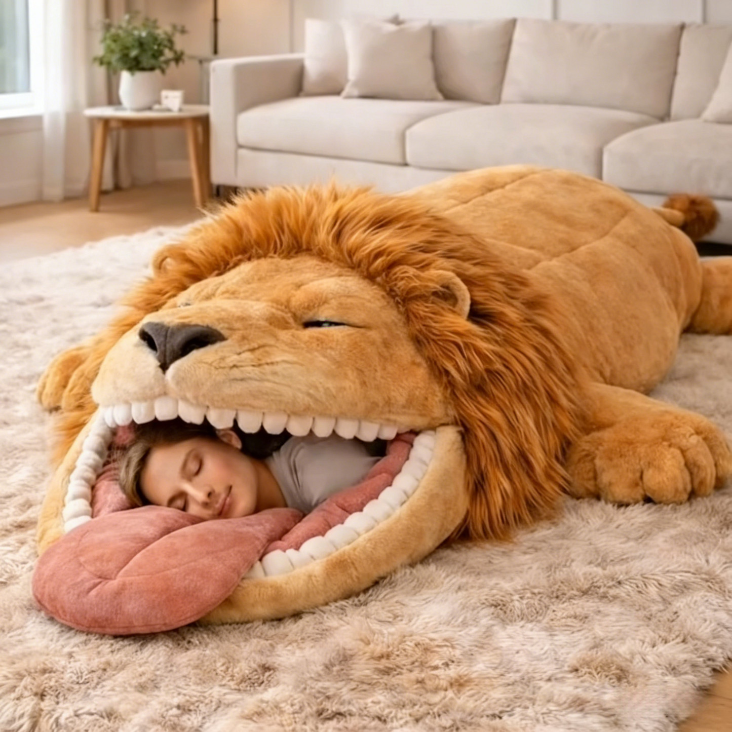 🔥Hot Sale 50% Off🌟 Fluffy Animal Sleeping Bag – Soft, Warm -Ready Cozy