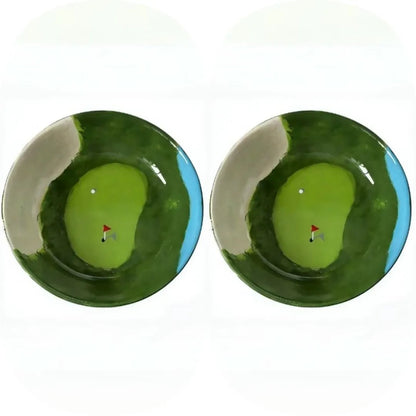 Hand-Painted Golf Bowl