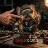 "Too Old To Care" Hardcore Frenchie Dashboard Bobblehead😎 - Rebellious Middle Finger Bulldog Car Decor