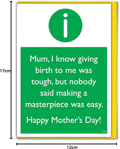 💕 😂 Funny Mother's Day Card 💌 - Outstanding Mum 🎁
