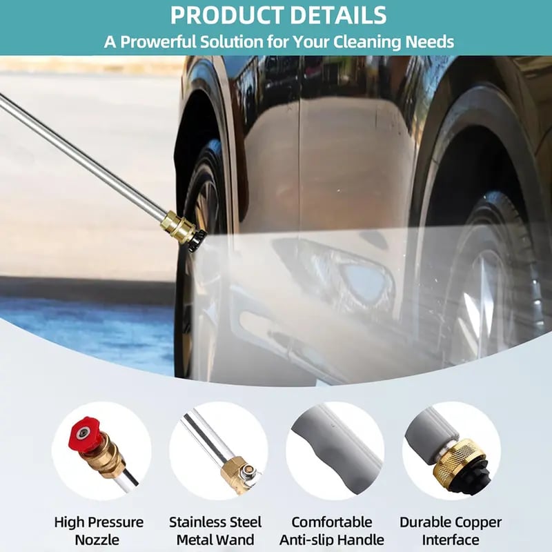 🔥Last Day 49% OFF - 🛠️2026 Upgraded Heavy-Duty Jet Nozzle Power Washer for Garden Hose