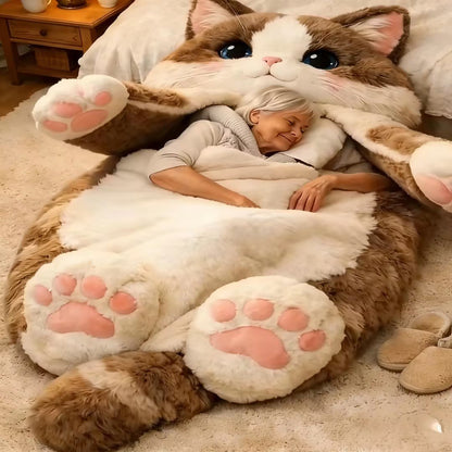 🔥Hot Sale 49% off🌟 Fluffy cat sleeping bag– Soft, Warm & Purrfectly Cozy🐱