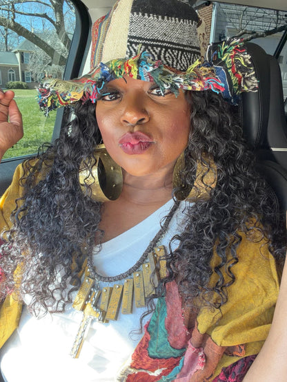🔥Last Day 50% OFF - 🎩🍄Frayed Patchwork Bucket Hat(✨Shapeable Brim One-of-a-Kind Style}
