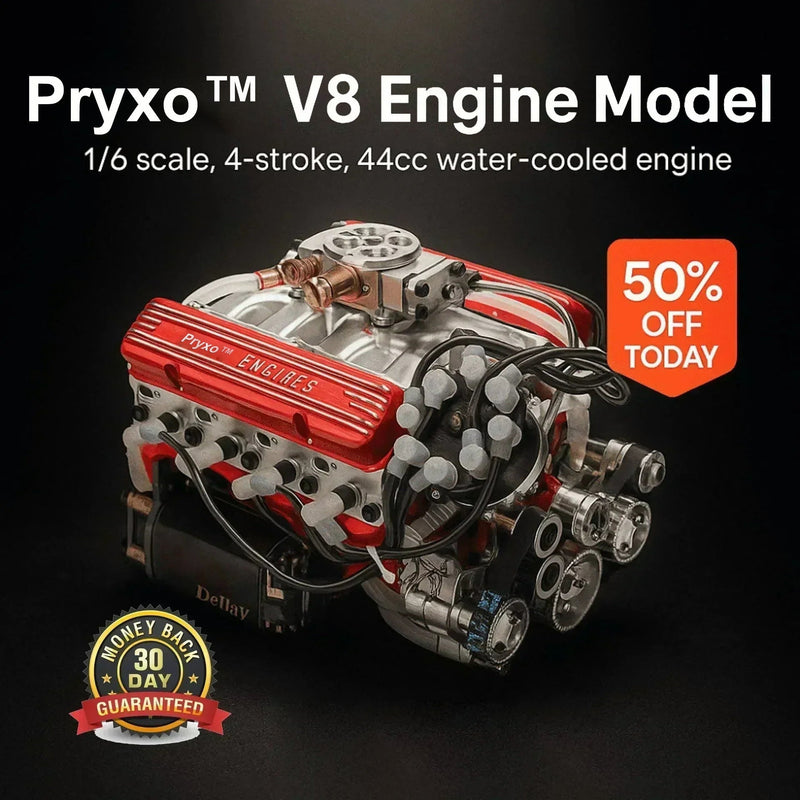 🎁 Warehouse Clearance🏆 10,000 Sold This Week✨Gasoline OHV V8 Small-block Engine Model Kits