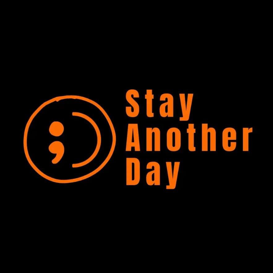 SAD Stay Another Day Mental Health Awareness Car Decal Permanent Sticker for Vehicle Windows