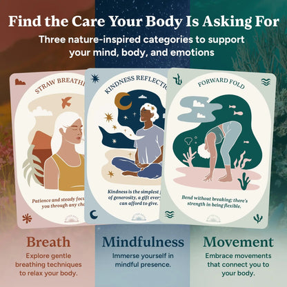 🧠🌿60 Somatic Therapy Exercise Cards-Your Nervous System Reset for Daily Calm 🥳📖 Step-by-Step Guidance - Beginner Friendly