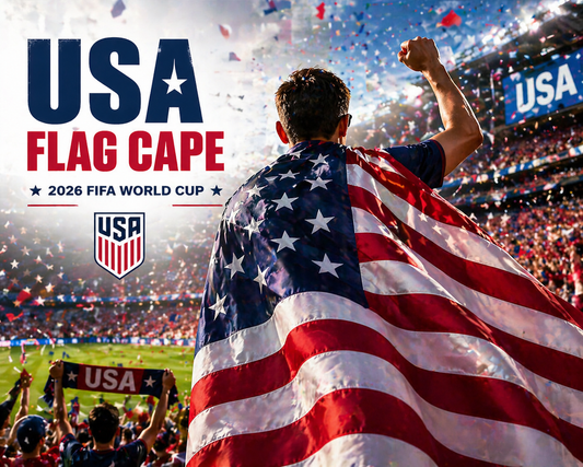 2026 FIFA World Cup USA Flag Cape 🇺🇸 – Premium Lightweight Polyester Fan Gear ⚽🎉