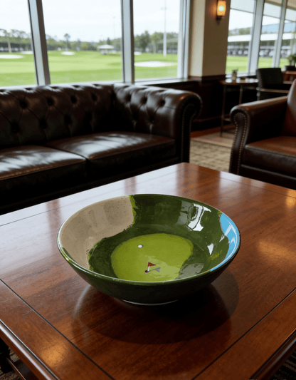 Hand-Painted Golf Bowl