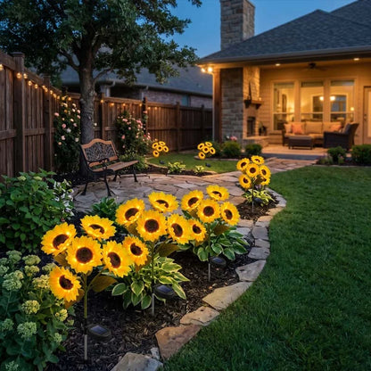 🌻Mother's Day Sale 49% OFF- 🌞2026 Upgraded Solar Sunflowers | Realistic Nighttime Glow