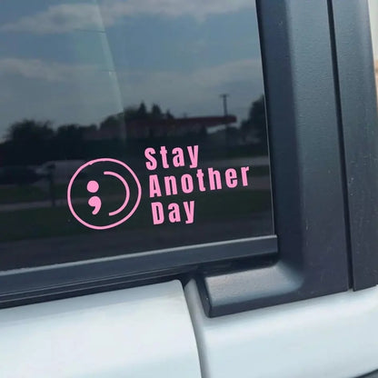 SAD Stay Another Day Mental Health Awareness Car Decal Permanent Sticker for Vehicle Windows