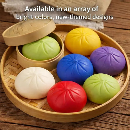 Mystery Dumpling Squishy Blind Box 🥟 - Find the Rare Golden & Rainbow Buns! ✨🌈