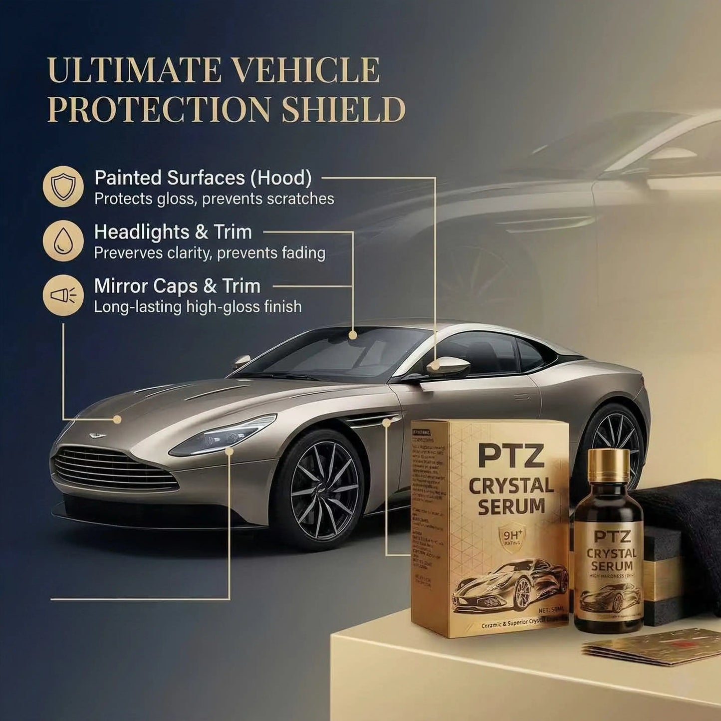 🔥Last Day SALE 50% OFF-Crystal Serum – 9h Professional Ceramic Coating For Car Paint, Gloss & Protection
