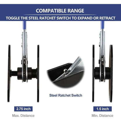 💥 🚗 360° Rotating Ratchet Brake Caliper Tool