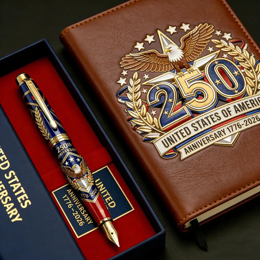 🏆#1 Bestselling - ❤️250th U.S. Anniversary Pen & Notebook Set