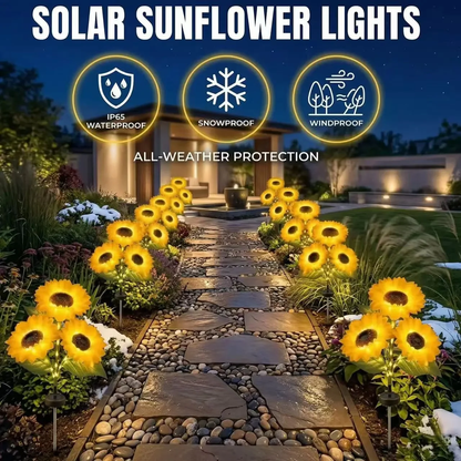 🌻Mother's Day Sale 49% OFF- 🌞2026 Upgraded Solar Sunflowers | Realistic Nighttime Glow