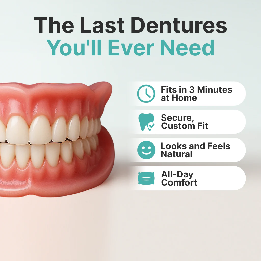 "🎁Ends Today: 70% OFF! ⏰Yagoo™ Medical Full Denture with Strong Suctiond🦷Obtain American Dental Association (ADA) Certification