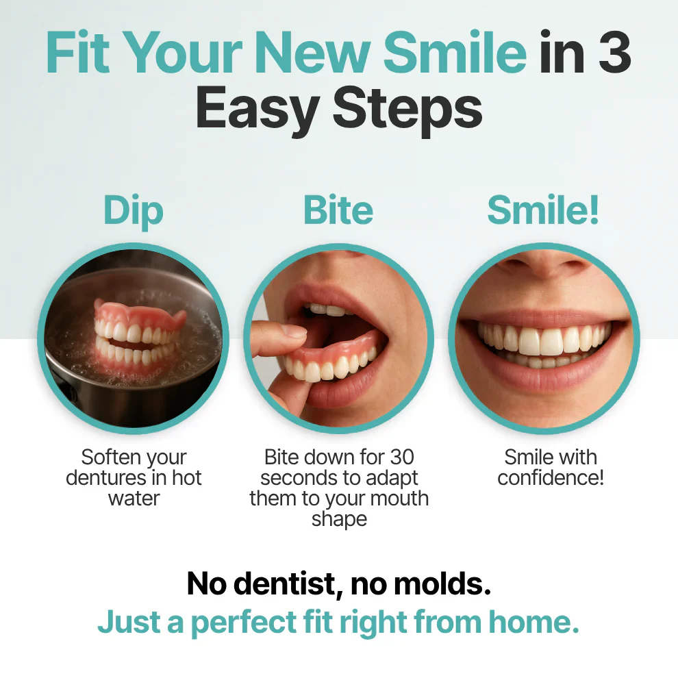 "🎁Ends Today: 70% OFF! ⏰Yagoo™ Medical Full Denture with Strong Suctiond🦷Obtain American Dental Association (ADA) Certification