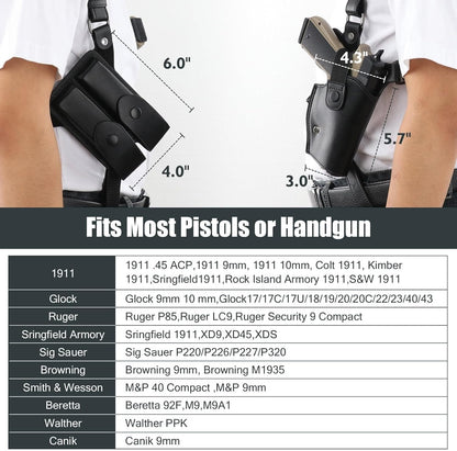 Premium Vertical Concealed Shoulder Holster Sling
