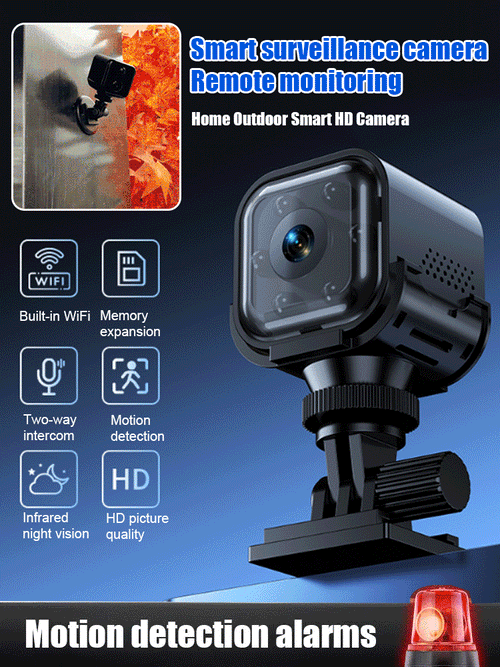 AS03 Smart WiFi Security Camera – 1080P HD, Night Vision, Motion Detection, Low Power