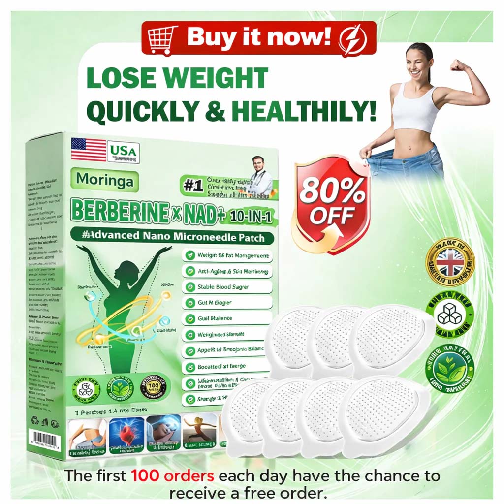 [Boutique officielle]🌲| Moringa · Berberine × NAD+ 10-in-1 Advanced Nano Microneedle Patch 🇬🇧|Backed by science | 10-in-1 formula | Results in 7 days ⏳